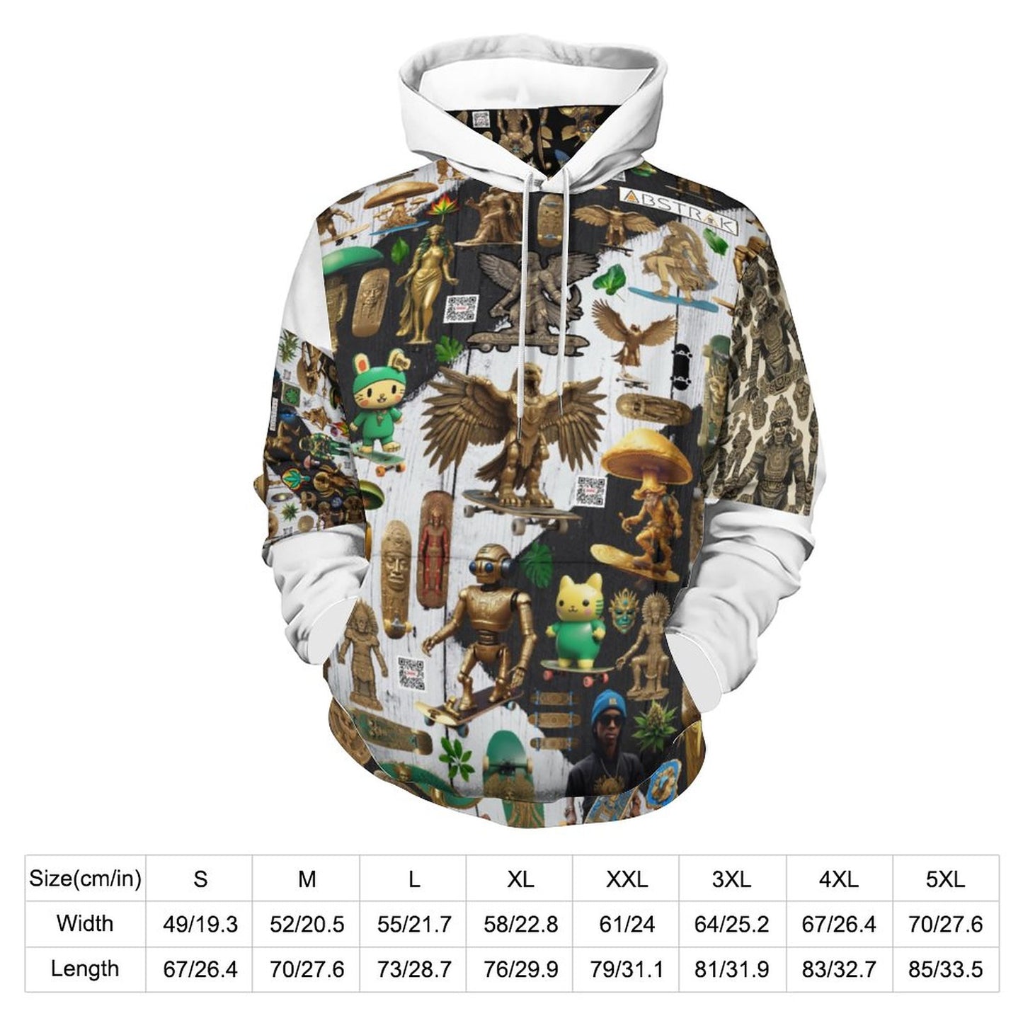 230gsm Lady Hoodie with Double-layer Cap (All-Over Printing)