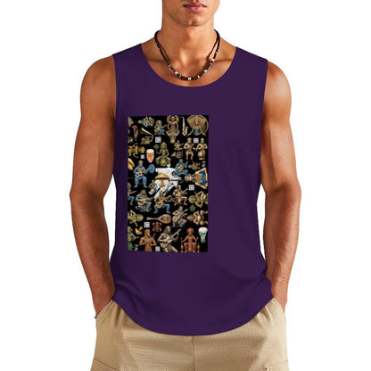 DTF 160gsm Men's Cotton Tank Top BX (Dual-sided Printing)