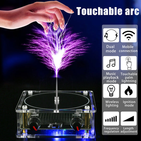 Music Tesla Coil Touchable Artificial Lightning Ar C Plasma Loudspeaker Generator Desktop Toy Wireless Transmission Experiment