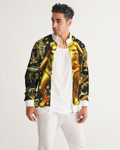 Outer Space Abstrak Men's All-Over Print Track Jacket