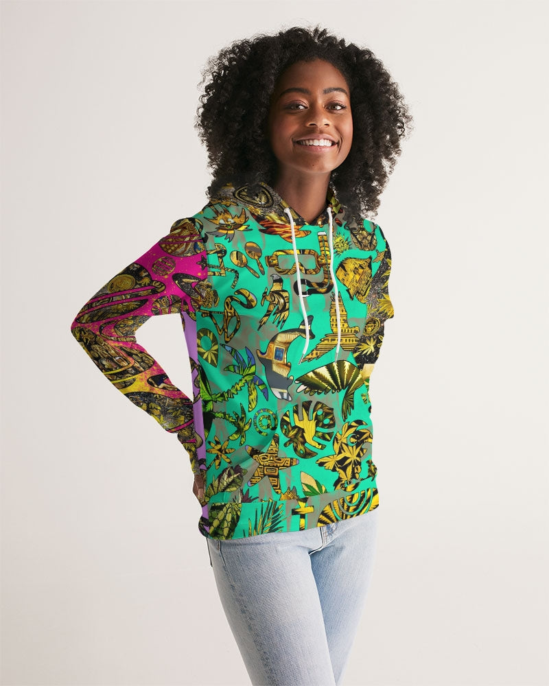 Ancient Abtsrak Women's All-Over Print Hoodie