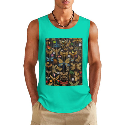 DTF 160gsm Men's Cotton Tank Top BX (Dual-sided Printing)