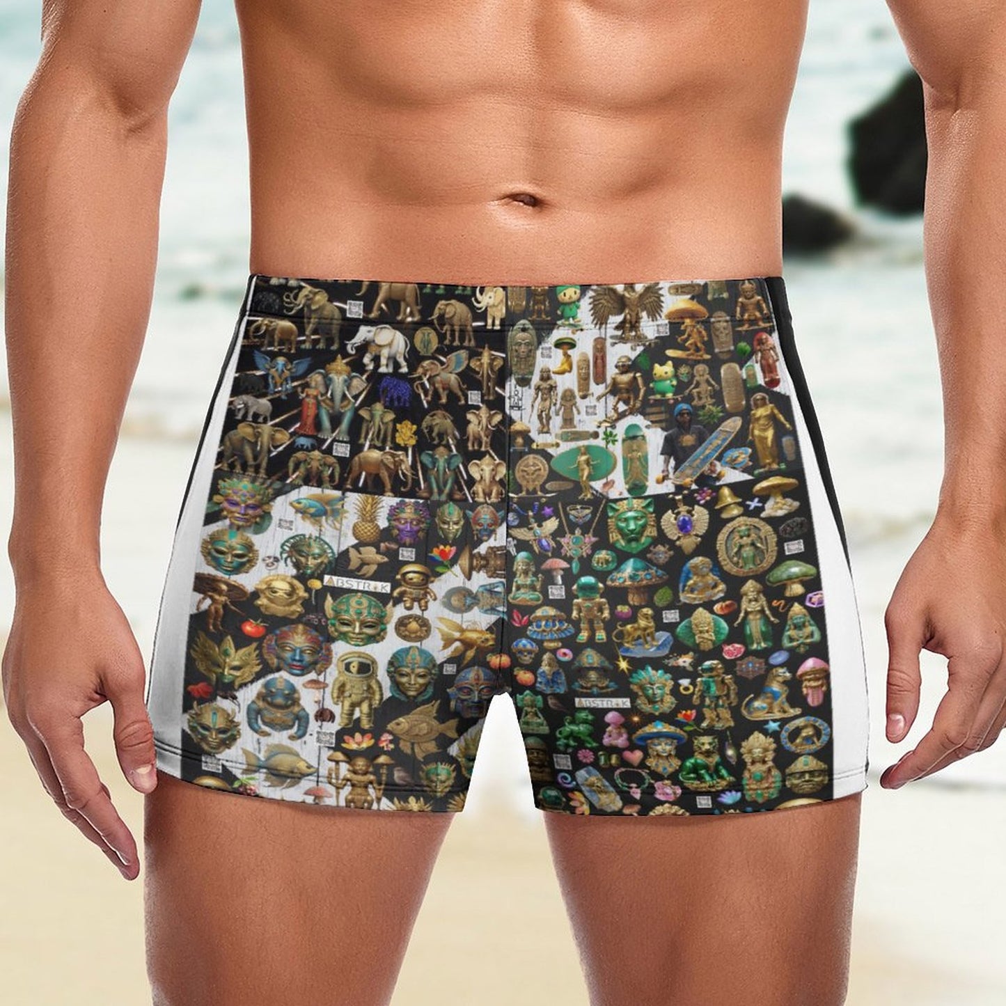 Fashionable Men's  boardshorts Swim Trunks DN003 (All-Over Printing)