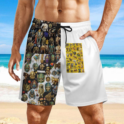 Men's Hawaiian shorts with 4 Pockets