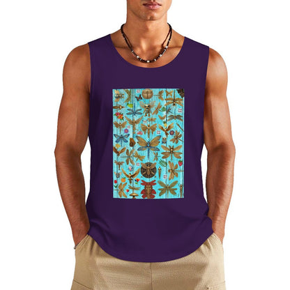 DTF 160gsm Men's Cotton Tank Top BX (Front Printing)