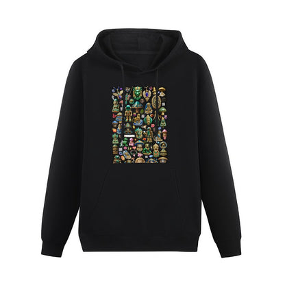 DTG 255gsm Men's Hoodie with Pouch (Dual-sided Printing)