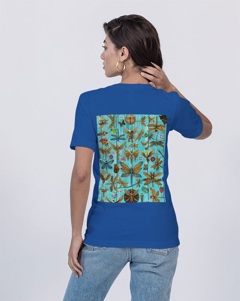 Abstrak dragonfly Unisex Jersey V-Neck Tee | Bella + Canvas