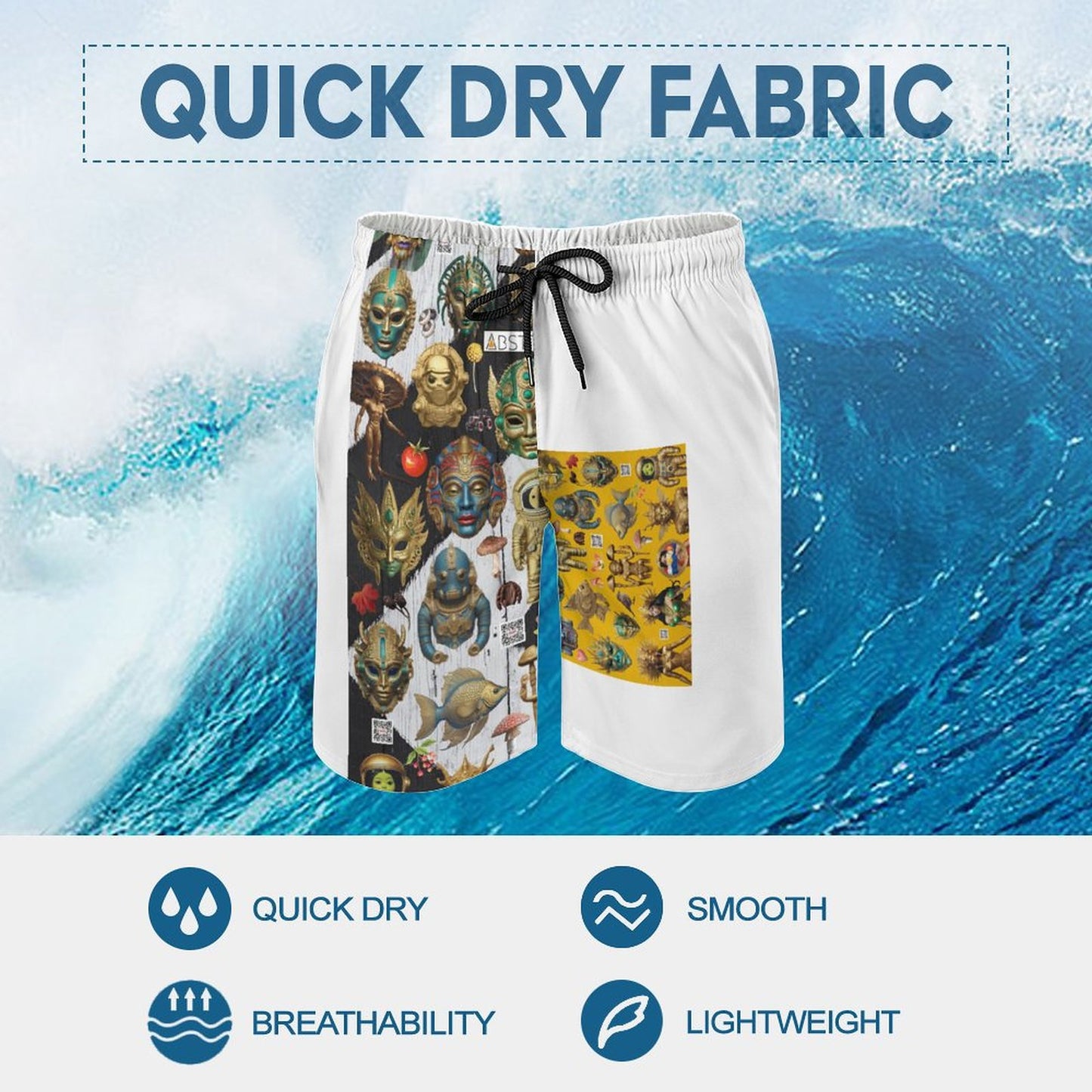 Men's Board Shorts D1P (All-Over Printing)