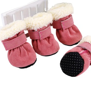 Waterproof Winter Dog Boots Socks Pet Dog Shoes Anti-slip Puppy Cat Rain Snow Booties Footwear For Small Dogs