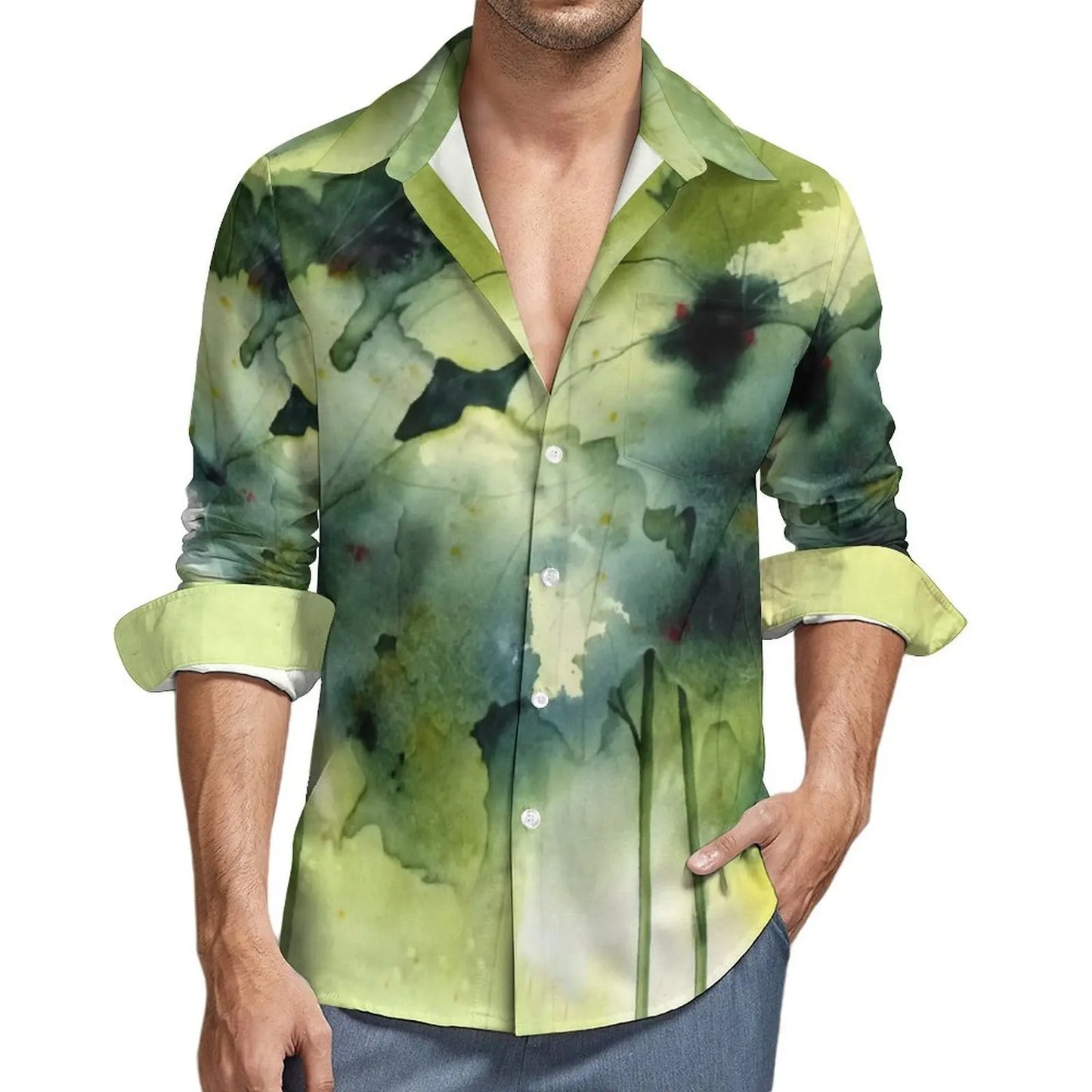 Autum Coconut Tree Shirts Flower For Men 3D Printed Men's Hawaiian Shirt Beach Long Sleeve Shirts Fashion Tops Tee Men's Blouse