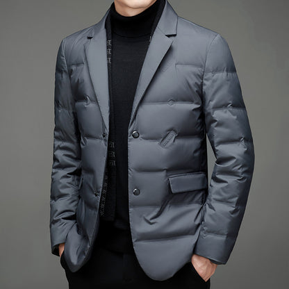 Remove Scarf Collar Suit Collar Down Jacket