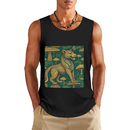 DTF 160gsm Men's Cotton Tank Top BX (Dual-sided Printing)