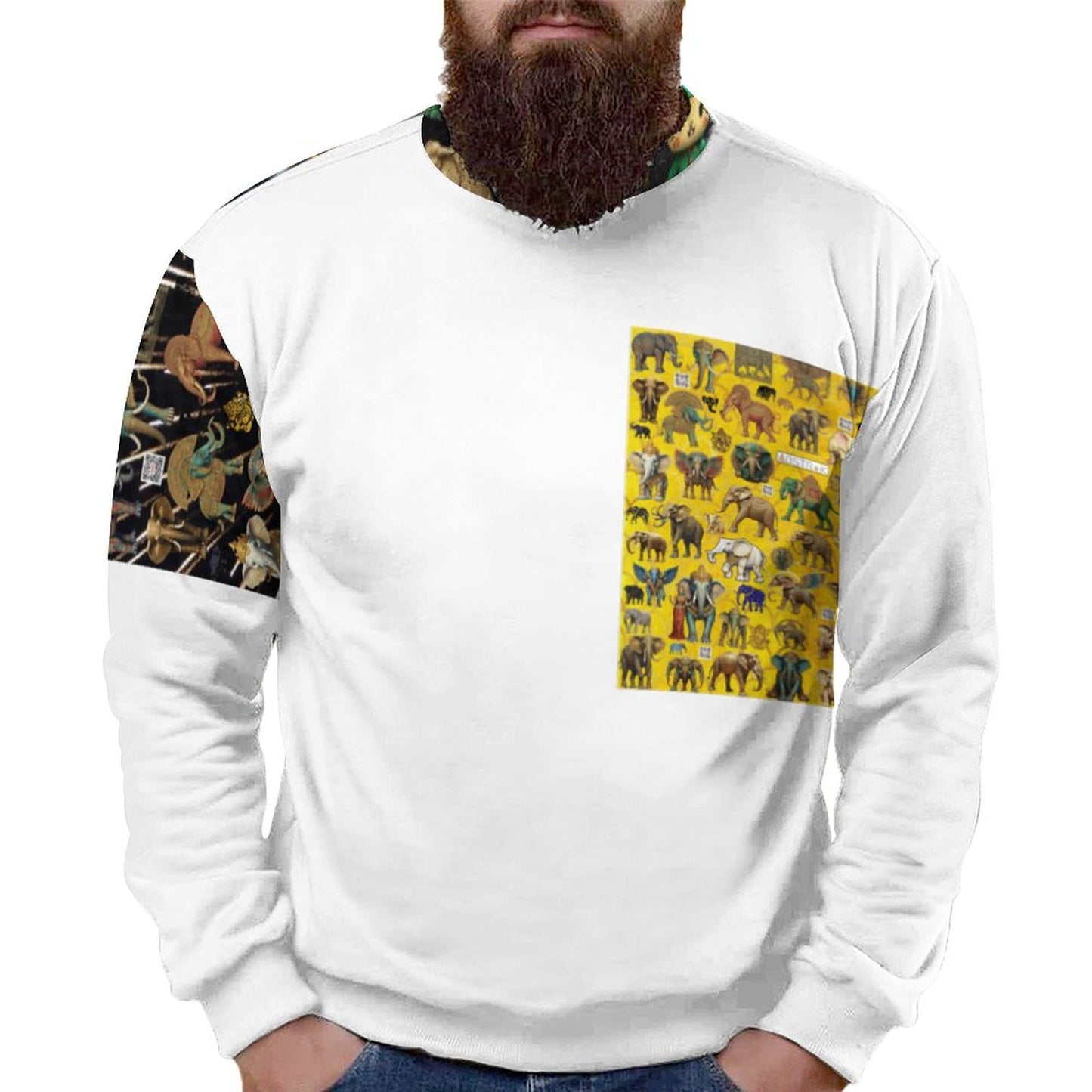 250gsm Round Neck Men's Sweatshirt 4T35 (All-Over Printing)