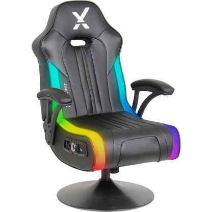 X Rocker Torque Pedestal Gaming Chair, Bluetooth Audio with Subwoofer,new