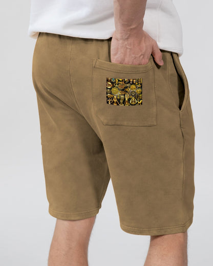 Ancient Abstrak Unisex Vintage Shorts | Lane Seven