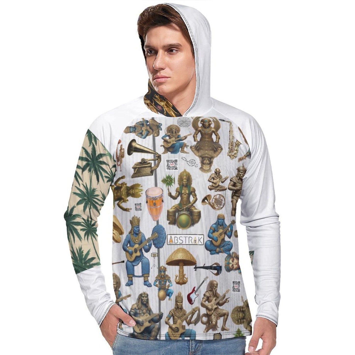 Men's Long Sleeve Hoodie NZ145 (All-Over Printing)