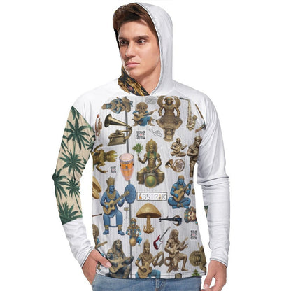 Men's Long Sleeve Hoodie NZ145 (All-Over Printing)