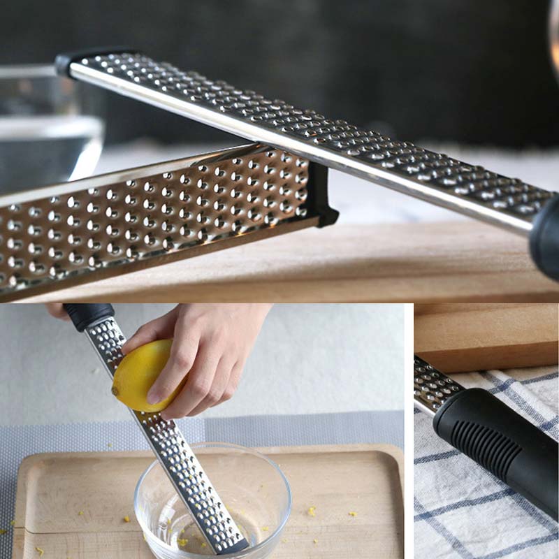 12 Inch Multifunctional Rectangle Stainless Steel Cheese Grater Fruit Peeler