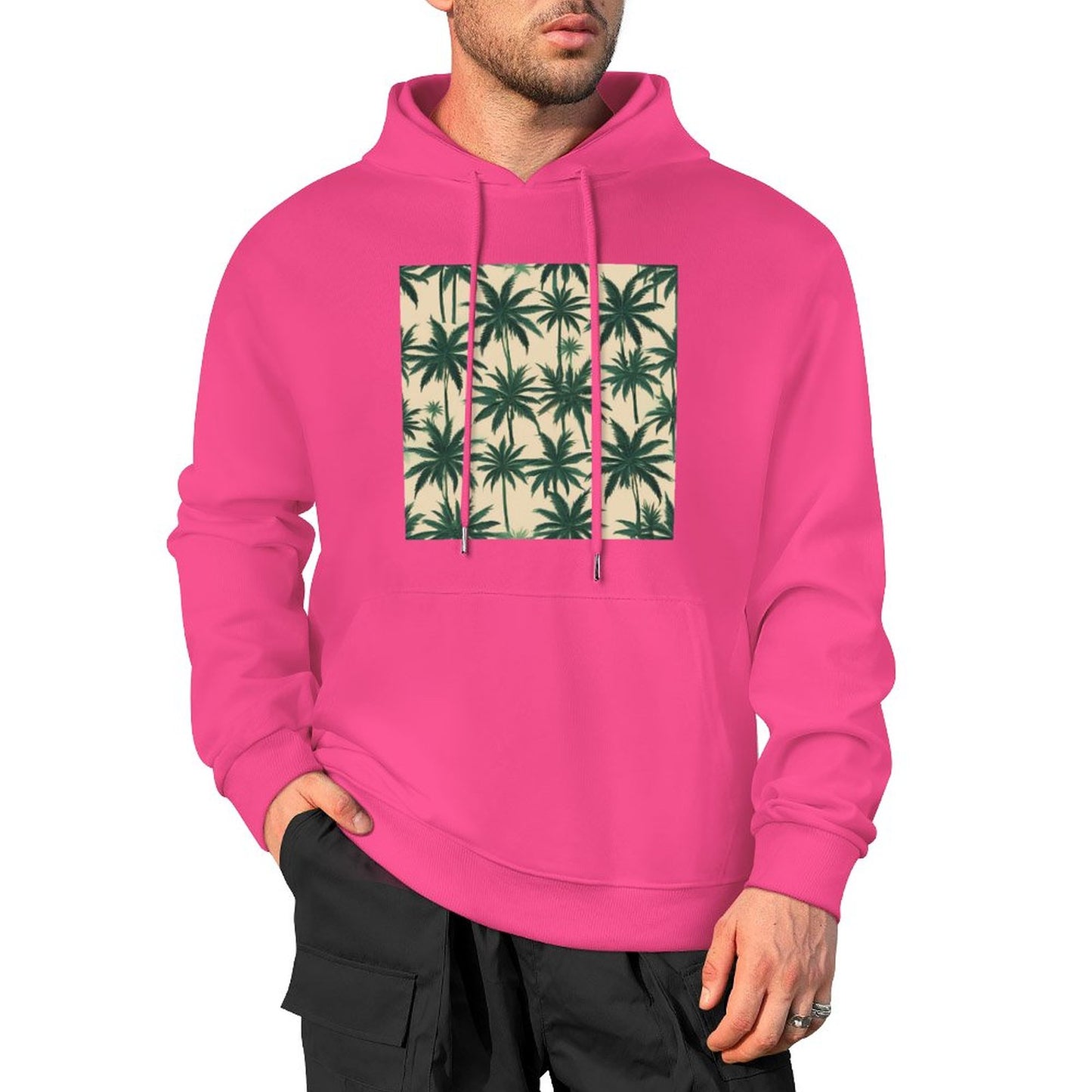 DTF 250gsm Cotton Men's Hoodie with Pocket (Front Printing)