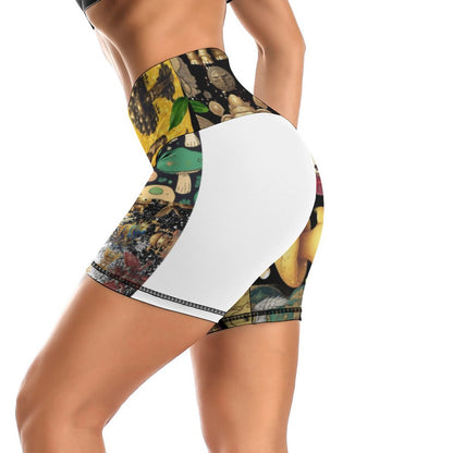 Women Yoga Shorts Y10A (All-Over Printing)