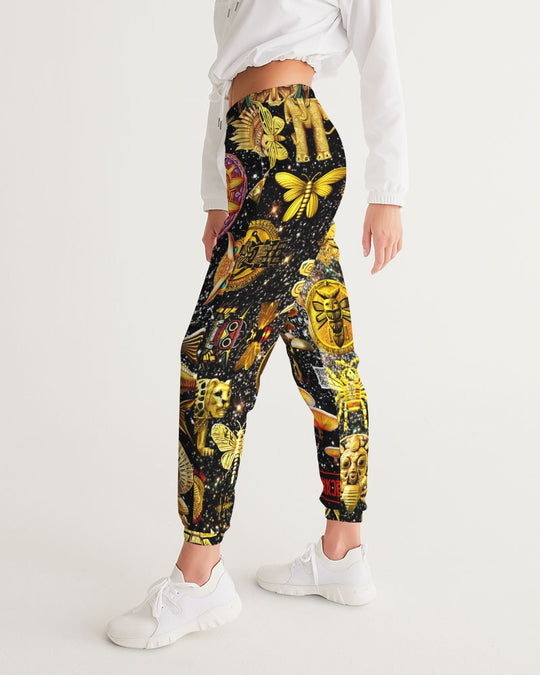 Eye and Face Abstrak Women's All-Over Print Track Pants