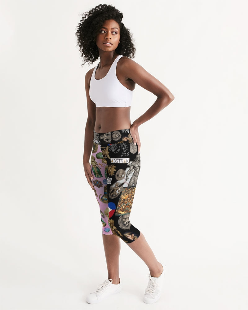 IMG_0540 Women's All-Over Print Mid-Rise Capri