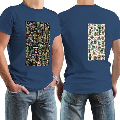 DTG 150gsm Short Sleeve Tshirt Men (High Definition & Dual-sided Printing)