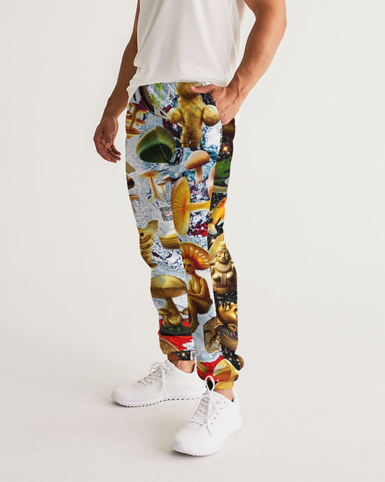 Illustration Abstrak Men's All-Over Print Track Pants