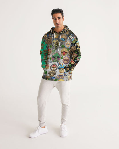 Mushroom Abstak Collection Men's All-Over Print Hoodie