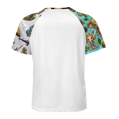 Short Sleeve Men's Raglan T-shirt DT36 (All-Over Printing)