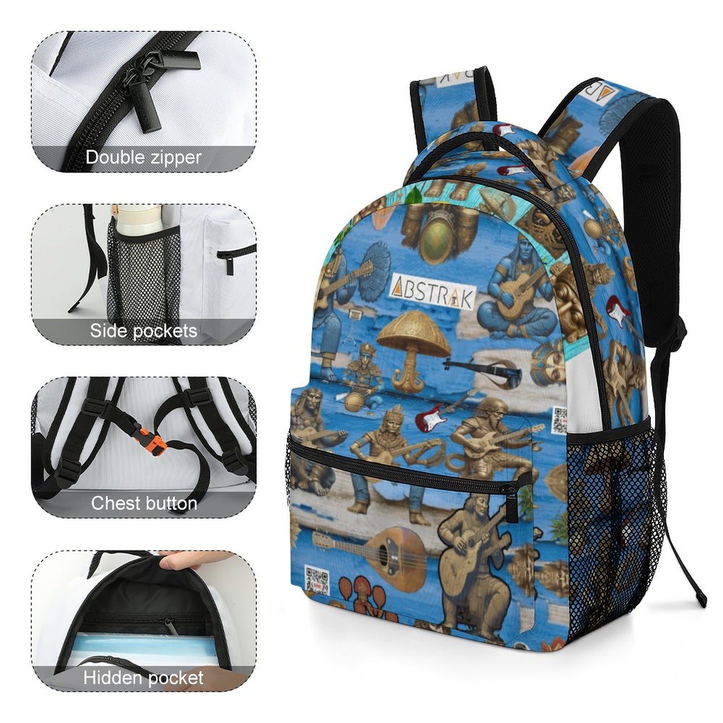 Durable Children's School Backpacks A012 (2 Sites)