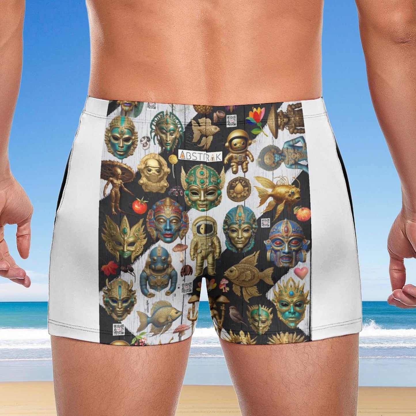 Men's Swimming Trunks DN003 (All-Over Printing)