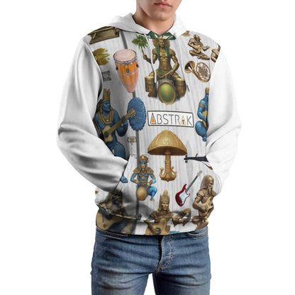 230gsm Men's Cool Hoodie with Double-layer Cap (All-Over Printing)