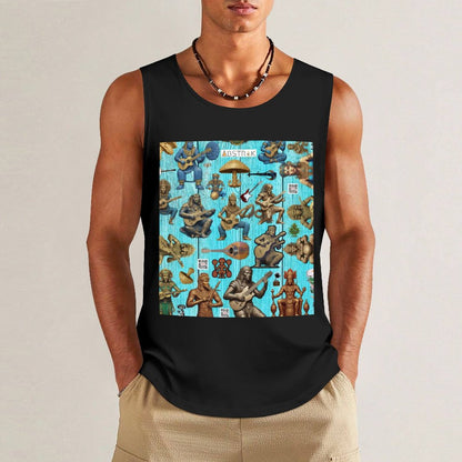 DTF 160gsm Men's Cotton Tank Top BX (Dual-sided Printing)