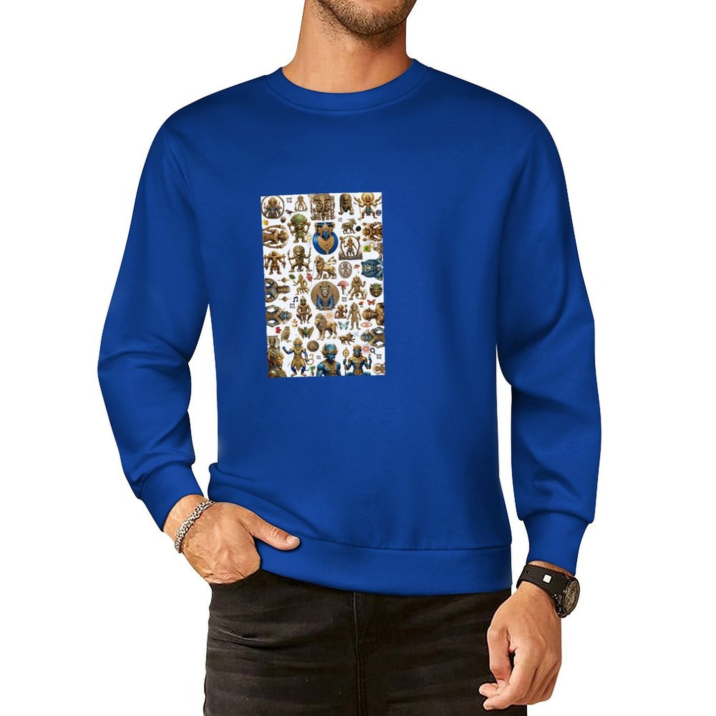 DTF 250gsm Cotton Men's Sweatshirt (Front Printing)