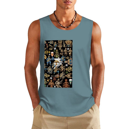 DTF 160gsm Men's Cotton Tank Top BX (Front Printing)