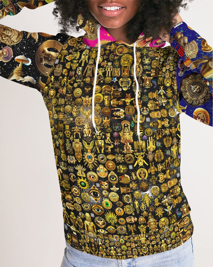 Nature Abstrak Women's All-Over Print Hoodie