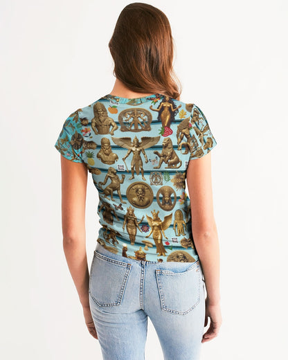 Abstrak dragonfly Women's All-Over Print Tee