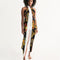 Eye and Face Abstrak All-Over Print Swim Cover Up