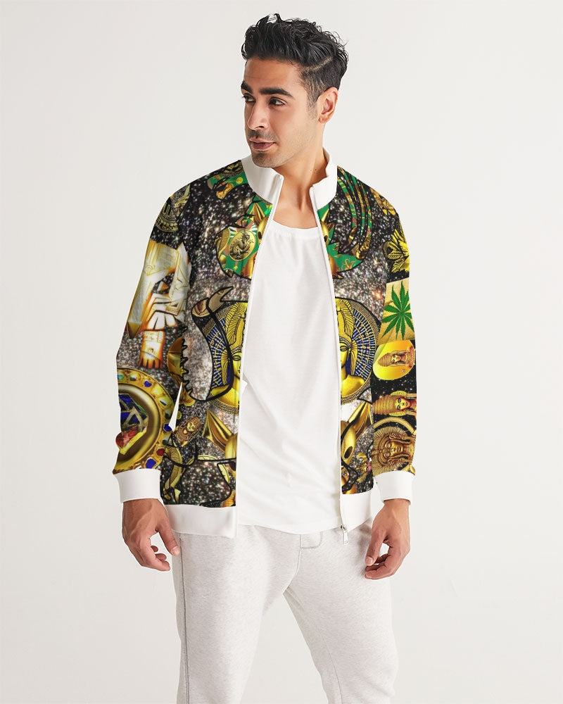 Ancient Abstrak Men's All-Over Print Track Jacket