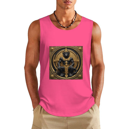 DTF 160gsm Men's Cotton Tank Top BX (Dual-sided Printing)