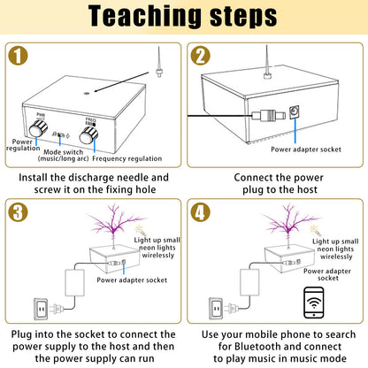 Music Tesla Coil Touchable Artificial Lightning Ar C Plasma Loudspeaker Generator Desktop Toy Wireless Transmission Experiment