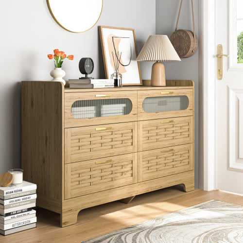 Wooden 6-drawer Bedroom Vanity