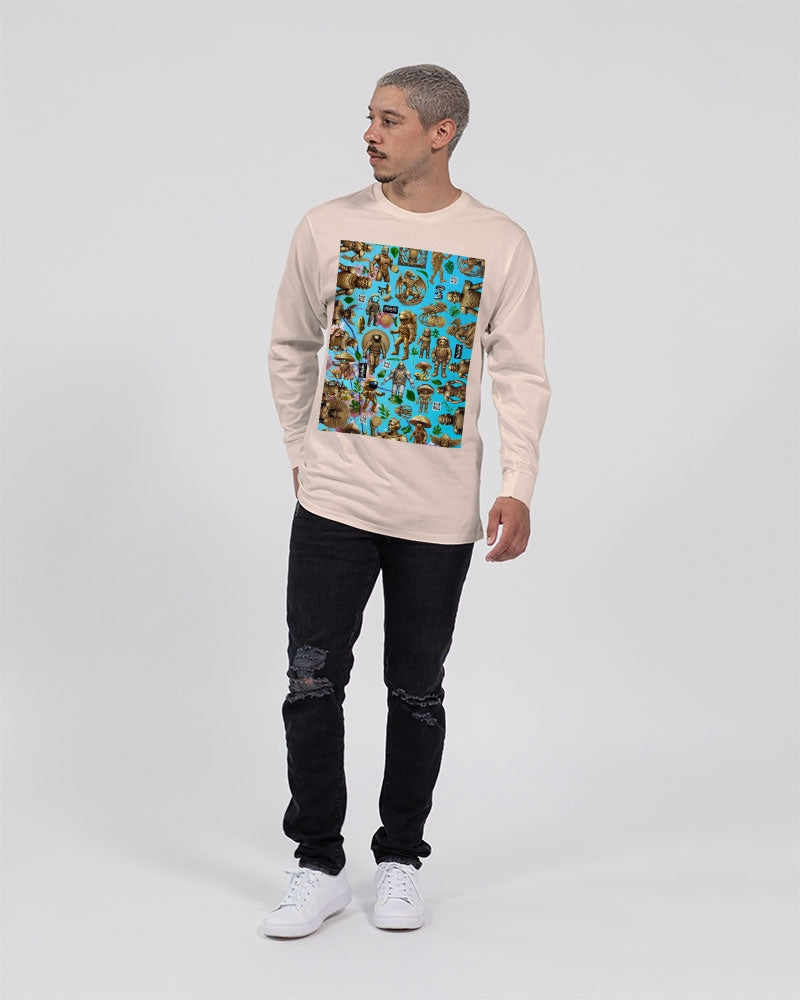 Mushroom Abstak Collection Unisex Long Sleeve Tee | Lane Seven