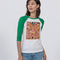 Womens Abstrak Unisex Three-Quarter Sleeve Baseball Tee | Bella + Canvas