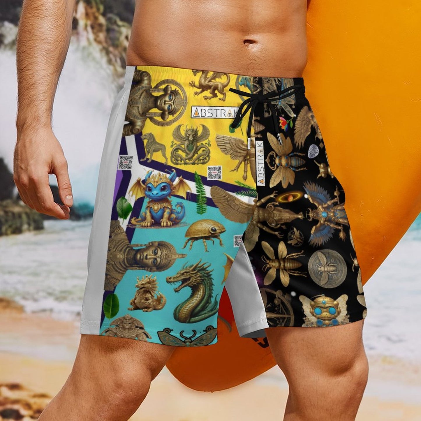 Men's Hawaiian shorts with 4 Pockets