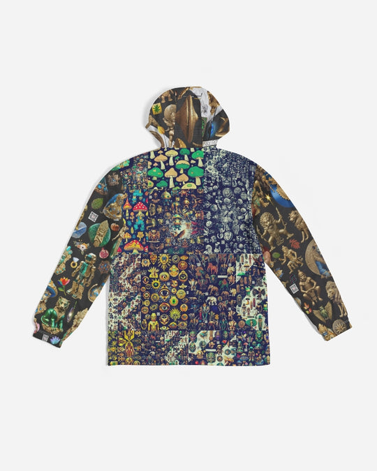 Abstraknyc Men's All-Over Print Windbreaker