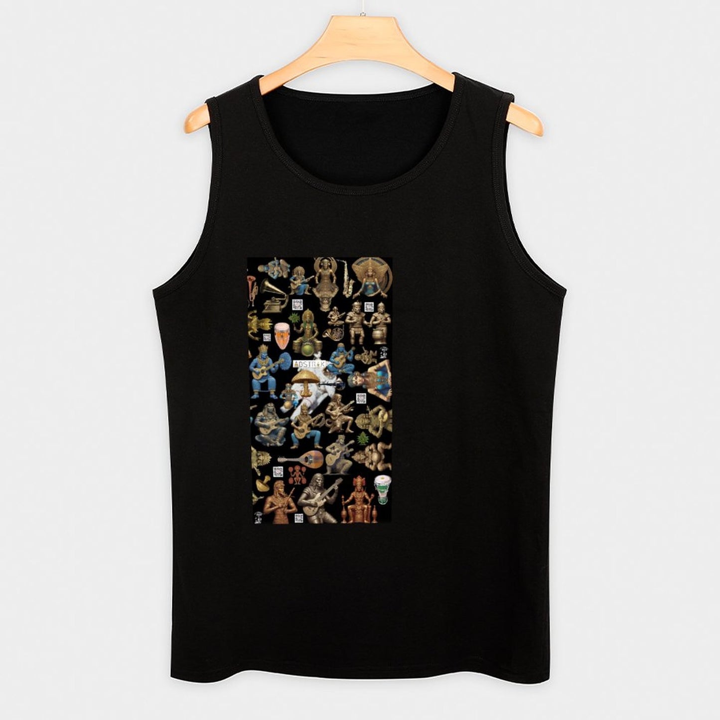 DTG 150gsm Custom Printed Tank Tops for Men Muscle Tees