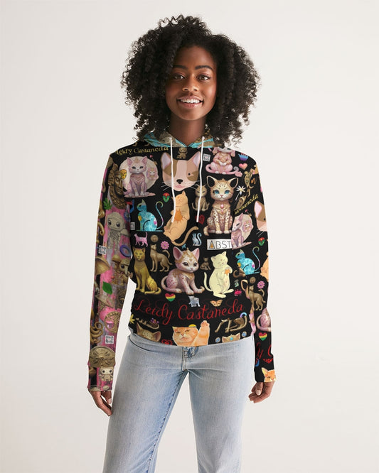 Leidy Abstrak Women's All-Over Print Hoodie