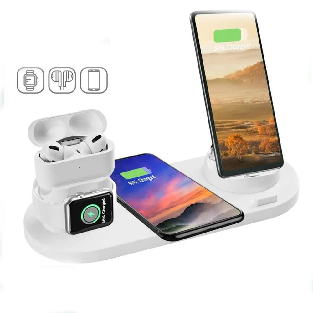 100W 8 in 1 Wireless Charger Fast Charging Station for iPhone15/ 13/14/12 Pro Max/11 /XS Max, iWatch 8/7/6/SE/6/5/4, AirPods Pro